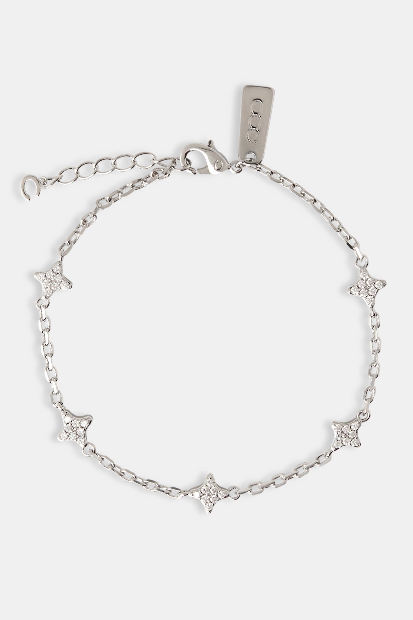Rolo-Gliederarmband mit Eisstern-Motiv – 8 mm